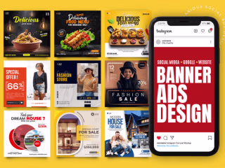 A Unique & Creative Social Media Posts, Banner, and Ads