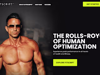 Website and sales funnel for Fitscript, Michael Morelli