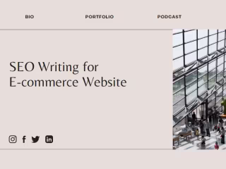 SEO Writing for E-commerce Website