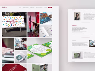 Custom portfolio site for graphic designer