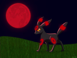 Total Blood Moon Eclipse - Umbreon