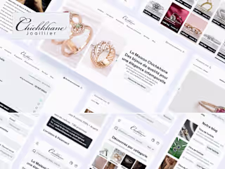 Jewelry Chichkhane : Luxury retail webiste Redesign 
