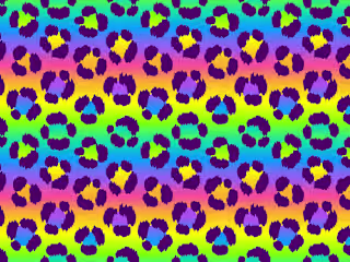 Envato: Rainbow Cheetah Pattern
