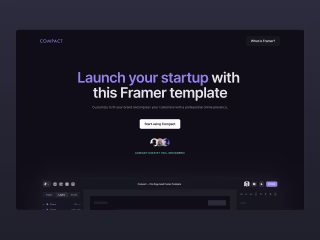 Compact - One Page Saas Framer Template