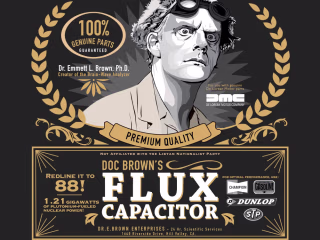 Doc Brown's Flux Capacitor poster