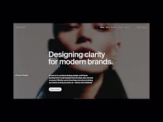 Less & Co – A Minimal Framer Template for Creative Agencies