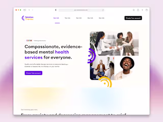 WordPress website development for solution therapy 