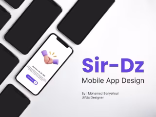 SIR-DZ driving school mobile app design