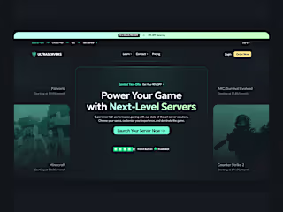 Ultraservers - UI/UX Design