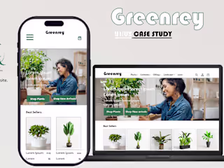 Greenrey Responsive website (Plant Shop)