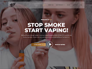 TrixVape: Amazing Business Landing Page