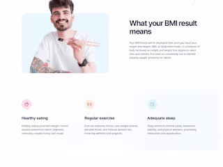 BMI Calculator App Landing Page