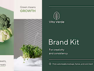 Vita Verde Mockup - Logo and Brand Kit Design