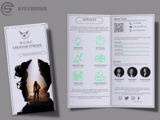 Corporate bi fold brochure design