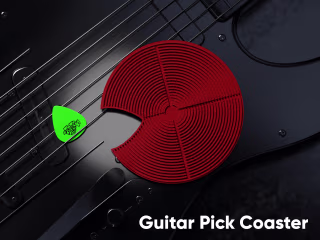 Coaster for guitar picks