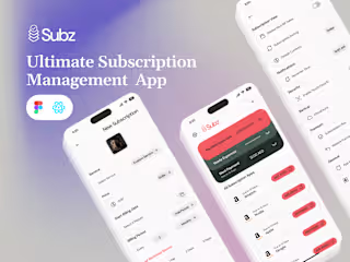 SUBZ – Smart Subscription Management App