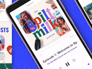 Bold and Colourful website for Podcast Website