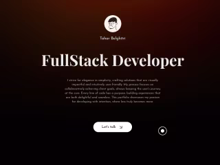 Full-Stack Web Developer Portfolio