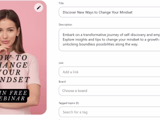 Pins with Optimized Titles and Descriptions