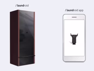 Mobile App Wireframe for an IoT Laundry-Folding Robot