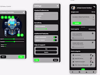 AI mobile controller UI (1) | Images :: Behance