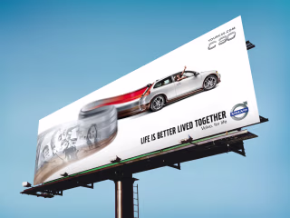 Volvo C30 OOH Print Campaign 