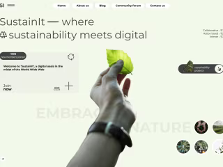 Website design for sustainability company