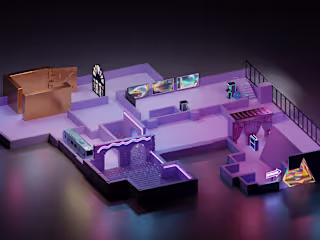 Isometric 3D Event Floor :: Behance