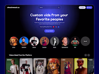 Shoutmeout | Content Creator Video marketplace