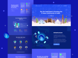 Tezos india Webdesign