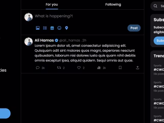 Twitter Frontend Clone