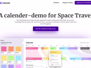 Space Calendar - Webflow