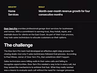Door Serv Pro - Rilla Case Study