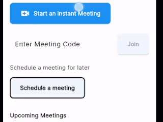 An app for creating and joining a meeting
