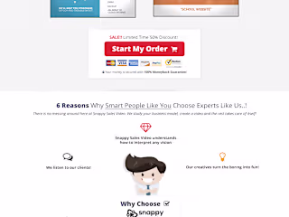 Sales Page for Animation Company