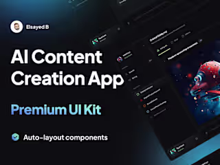 ArtiSynth - AI Content Creation App - UI Kit