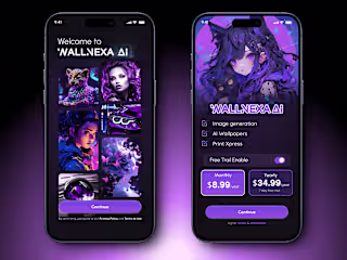 Premium App UI :: Wallpaper App