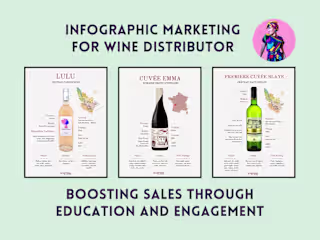 Infographic Sheets for Wine Distributor