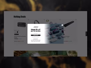 Bose | Email Pop Up