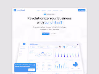 LunchSaaS - SaaS Landing Page