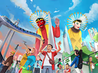 Plus Jakarta Illustration