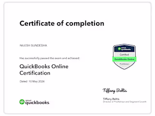 Quickbooks Pro Advisor Certificate