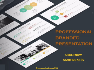 Professionally designed powerpoint presentations