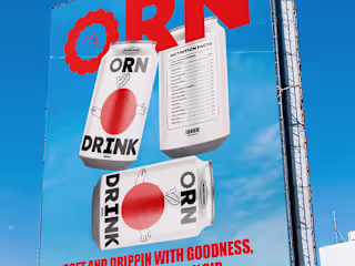 PACKAGAIN AND CARD DESIGN FOR ''ORN DRINK''
