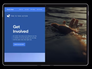 Redesign Website; Charity Water