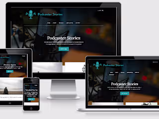 Podcaster Stories WordPress website