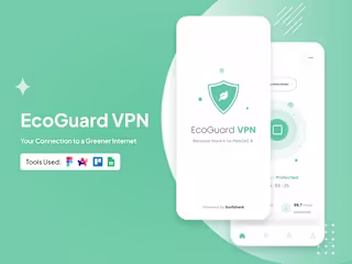 EcoGuard VPN App UI/UX Design & Casy Study