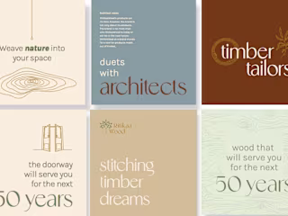Rebrand a luxury timber manufacturer