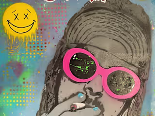 Spray painted artworks