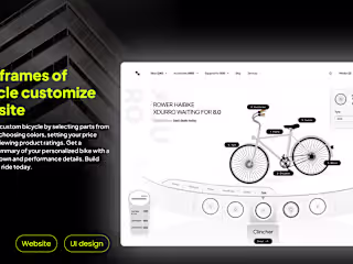 Bi-cycle Customization - Website :: Behance